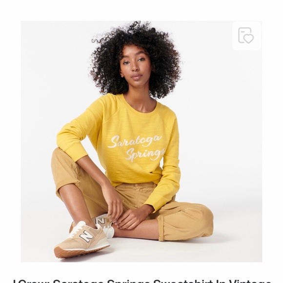 J. Crew Saratoga Spring Sweatshirt in Vintage Cotton Terry - Picture 1 of 4
